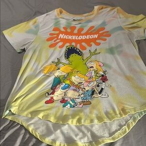 Nickelodeon Tie Die  Retro Tee Women Size XXLarge